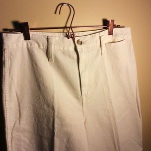 J.Crew Off White Wide leg Pants